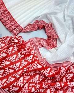 লাল -সাদা নকশি