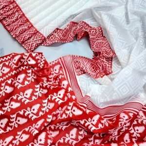 লাল -সাদা নকশি